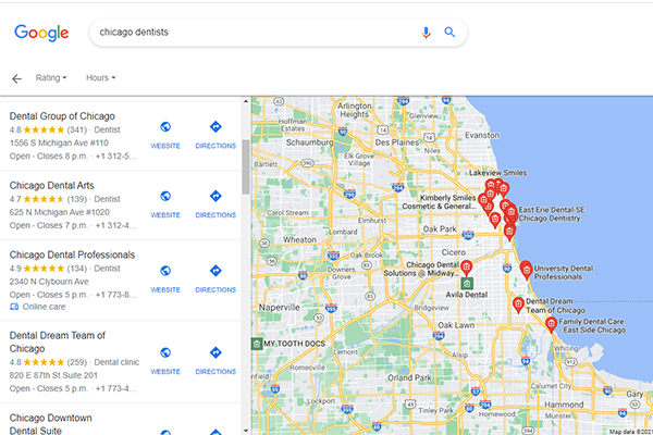 google-my-business-for-dental-clinics-chicago
